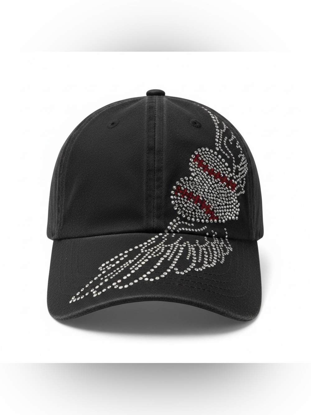 Decky rhinestone angel wing baseball cap